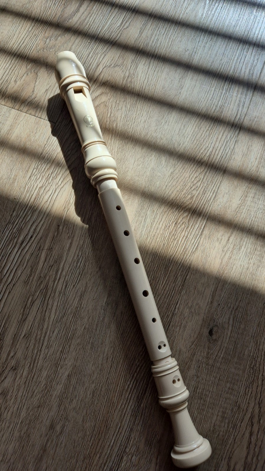 Crèmekleurige blokfluit, zo goed als nieuw, Muziek en Instrumenten, Ophalen