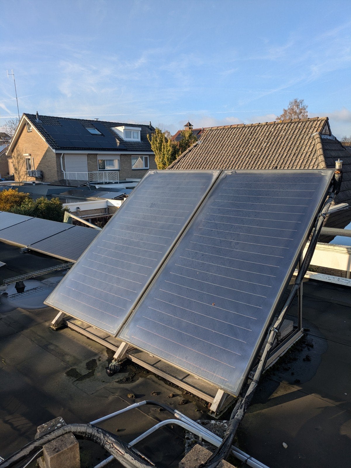 Nefit Solarline 2-110 Solarboiler met 2 panelen, Ophalen, Gebruikt, Compleet systeem