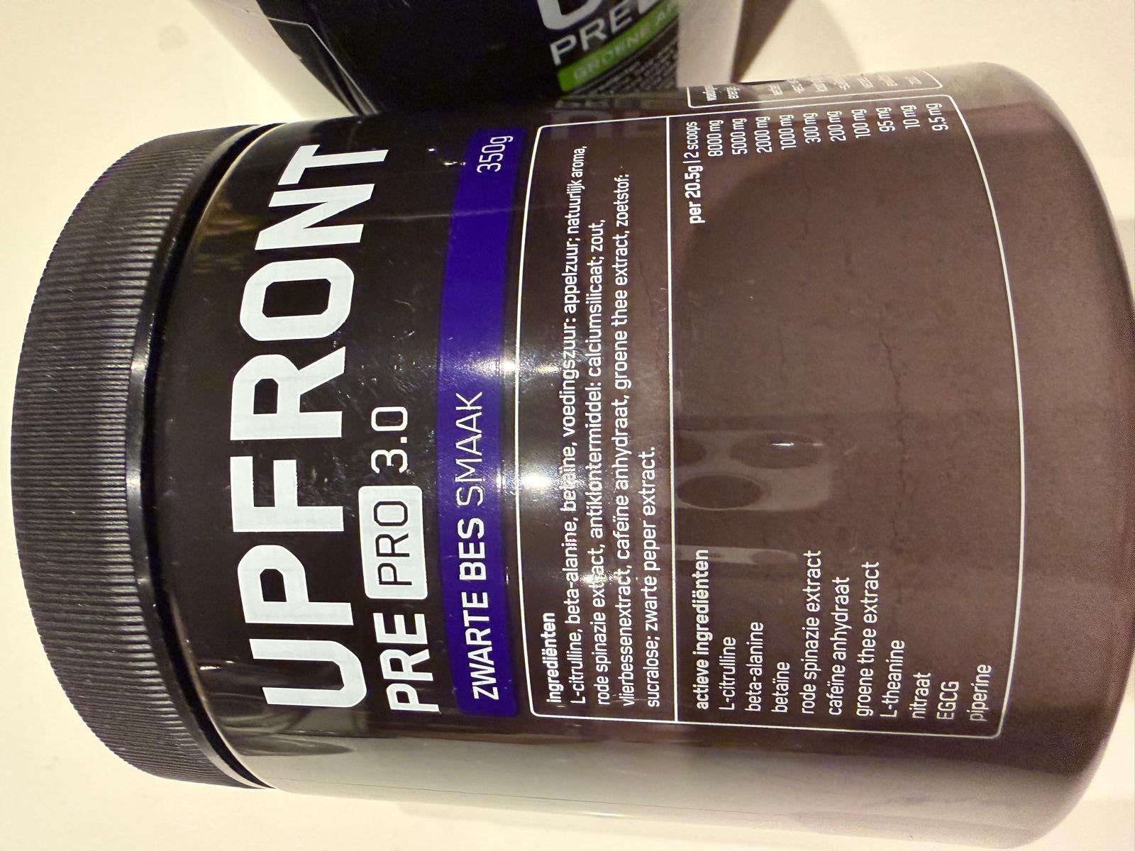 Upfront! Pre workout, Ophalen of Verzenden, Zo goed als nieuw, Poeder of Drank