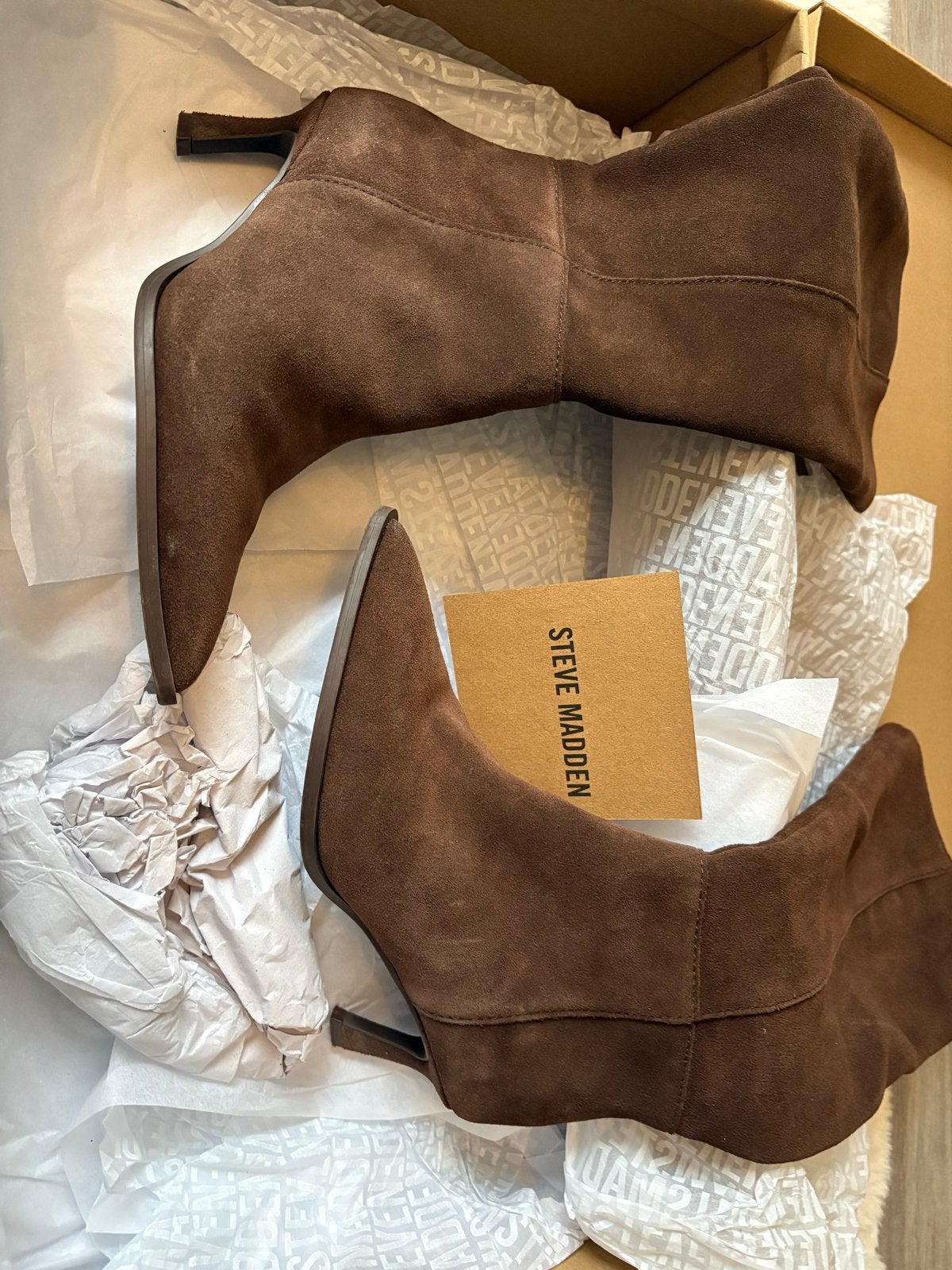 Steve Madden Lucid Boot Bruin Suède Maat 36, Ophalen of Verzenden, Zo goed als nieuw, Bruin, Hoge laarzen