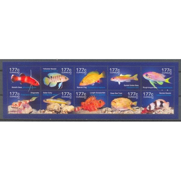 Curacao 252/61 postfris Vissen 2014, Ophalen of Verzenden, Postfris
