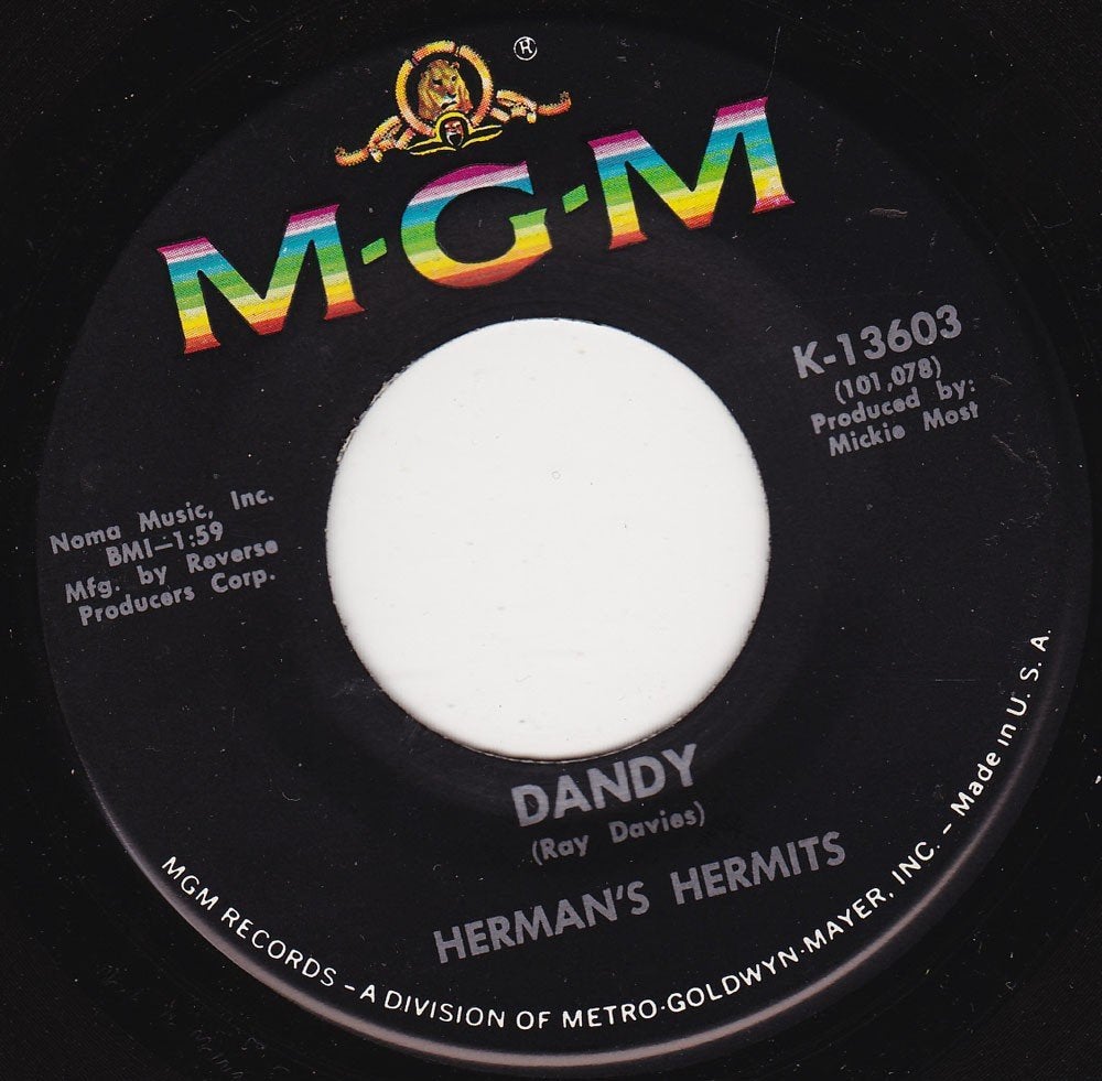 Herman's Hermits - Dandy 7"45, Ophalen of Verzenden, Zo goed als nieuw, 7 inch, Nederlandstalig