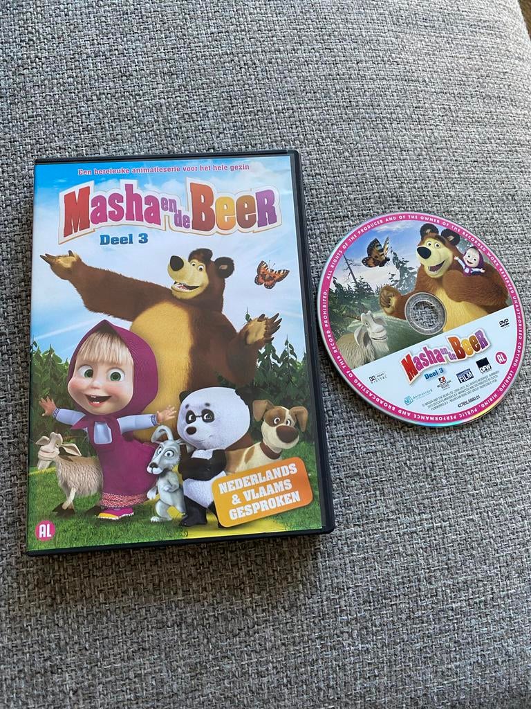 Masha en de Beer DVD - Deel 3 (Nederlands & Vlaams), Ophalen of Verzenden, Zo goed als nieuw