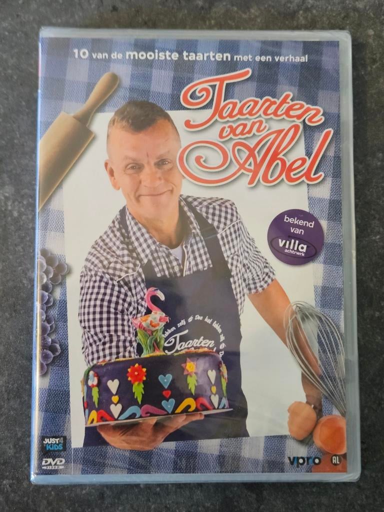 DVD Taarten van Abel koken gebak Villa Achterwerk NIEUW, Alle leeftijden, Ophalen of Verzenden, Nieuw in verpakking