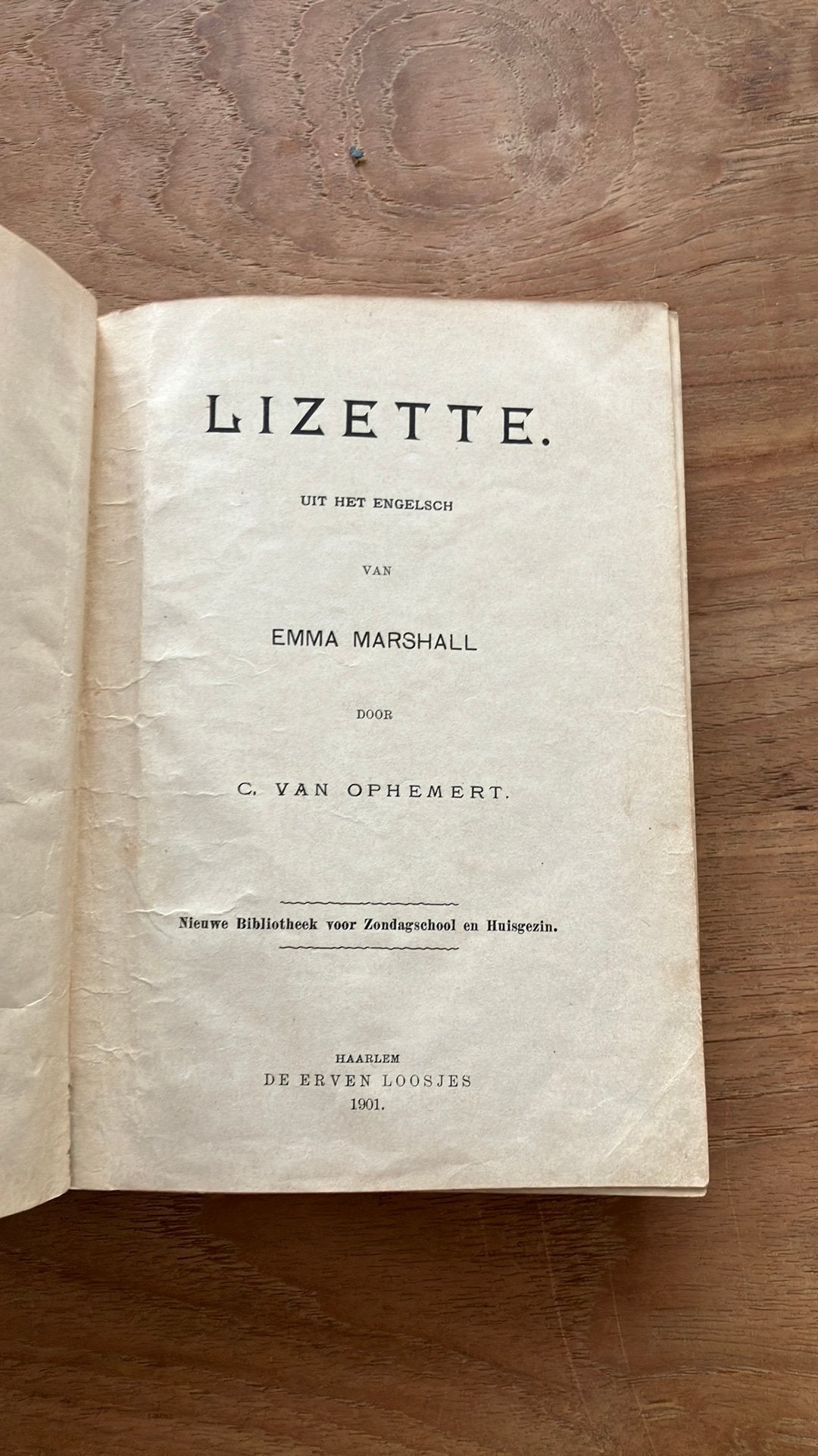 Emma Marshall - Lizette, Antiek en Kunst, Antiek | Boeken en Bijbels, Ophalen of Verzenden