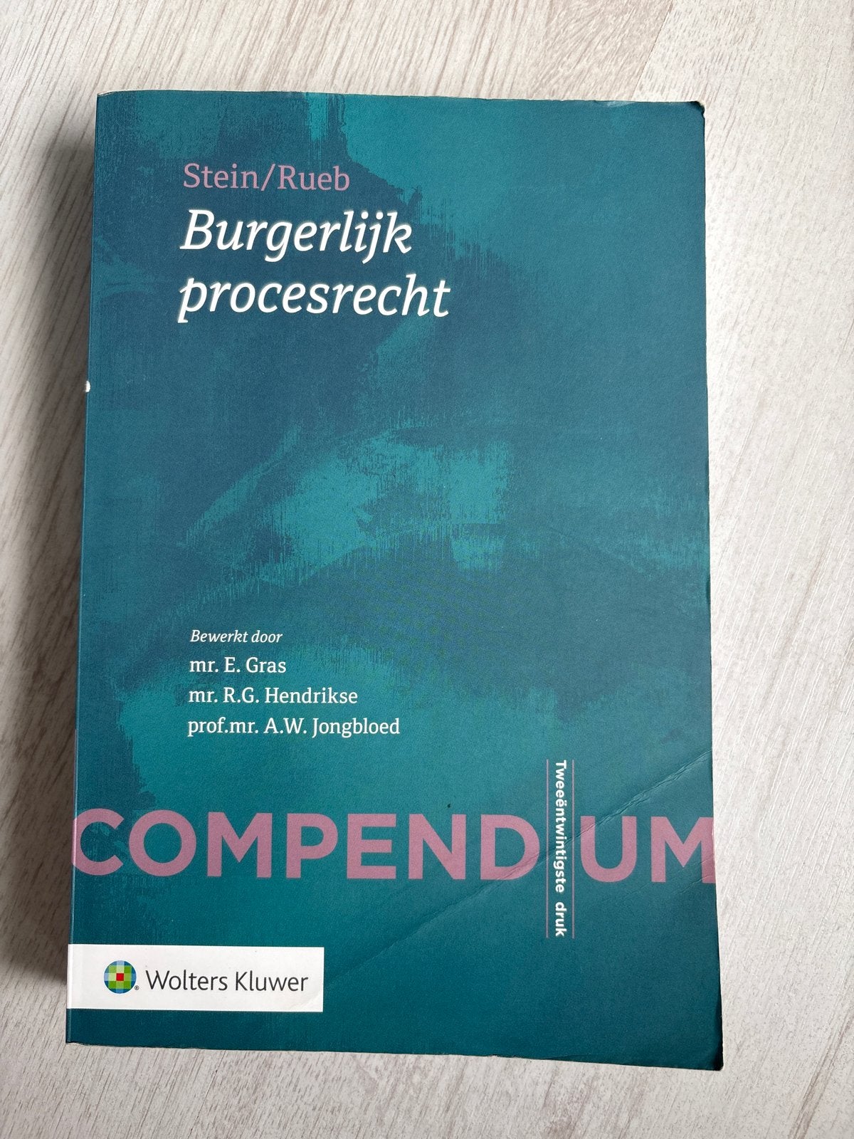 Compendium Burgerlijk procesrecht - Stein/Rueb (22e druk), Boeken, Studieboeken en Cursussen, Ophalen, Gamma, Gelezen, WO