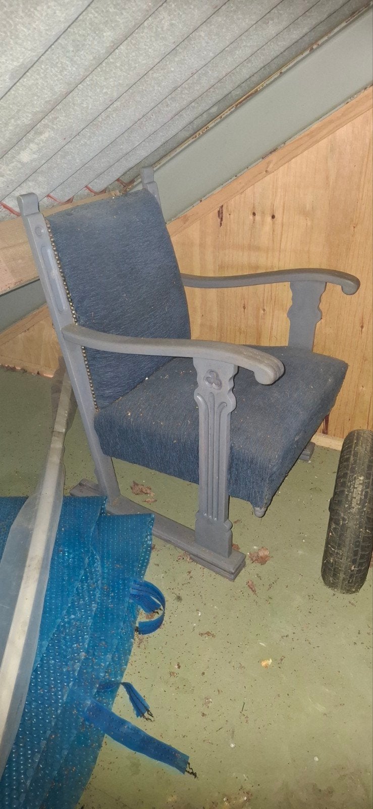 Gratis rookstoel, vate leuning, Ophalen of Verzenden