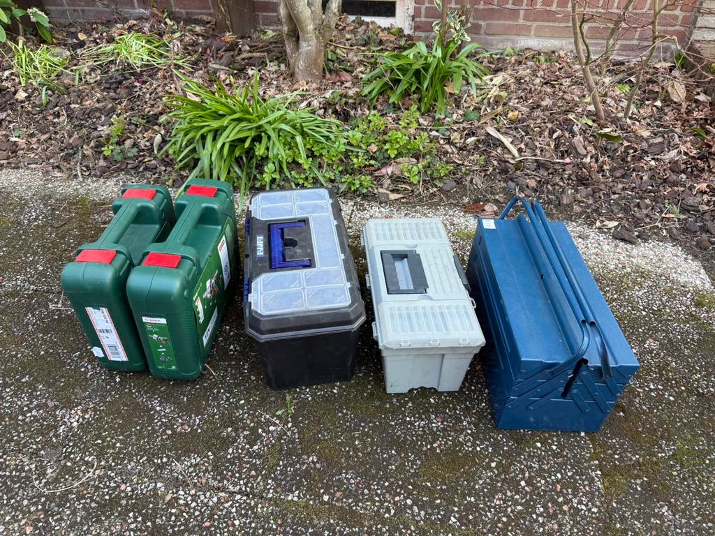 Gereedschapkisten en koffers in 1 koop, Ophalen of Verzenden, Zo goed als nieuw