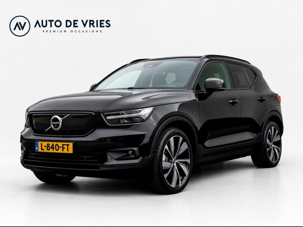 Volvo XC40 Recharge P8 AWD 408pk R-Design | SOH 91% | Panora, Auto's, Volvo, Gebruikt, Zwart, Automatische klimaatregeling, Zwart