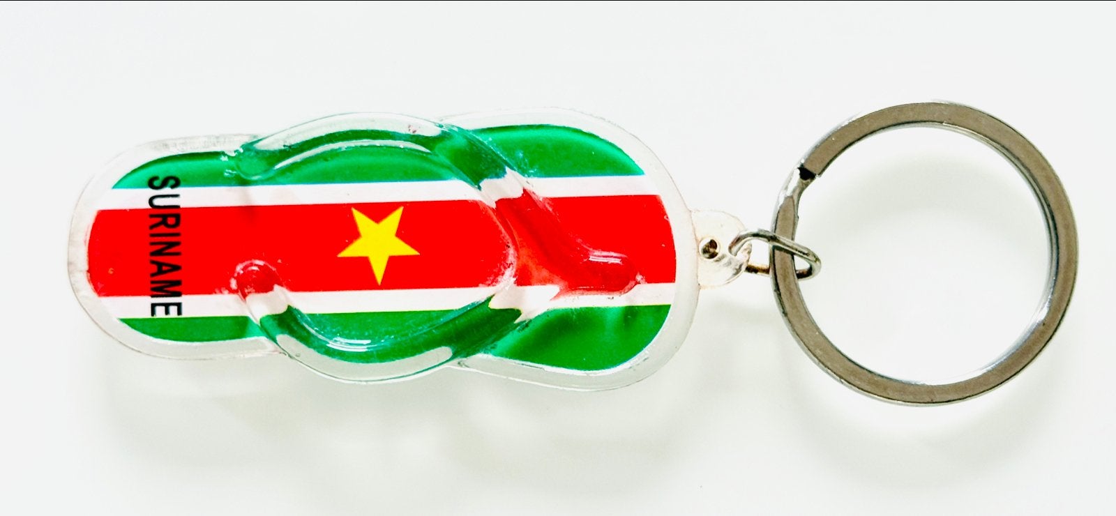Sleutelhanger Suriname Vlag Slippers, Ophalen, Nieuw, Stad of Land
