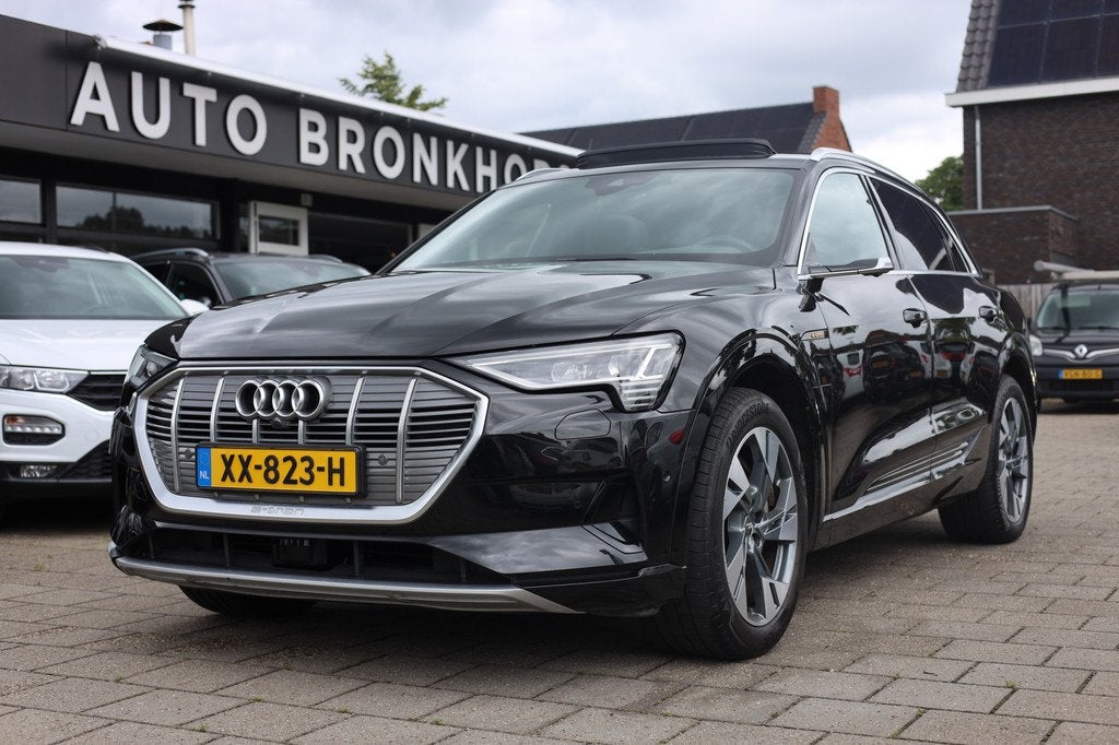 Audi e-tron E-TRON 55 QUATTRO | PANO | LEDER | B&O | 360 CAM, Auto's, Audi, Bedrijf, Te koop, e-tron, 360° camera, 4x4, ABS, Achteruitrijcamera