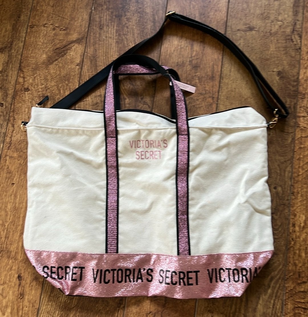 Victoria’s Secret reis/strand/weekendtas - nieuw, 30 cm of meer, Overige kleuren, Minder dan 40 cm, Ophalen of Verzenden