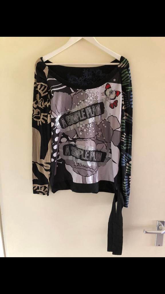 Desigual leuke Top maat XL/L., Kleding | Dames, Tops, Zwart, Maat 46/48 (XL) of groter, Ophalen of Verzenden, Zo goed als nieuw