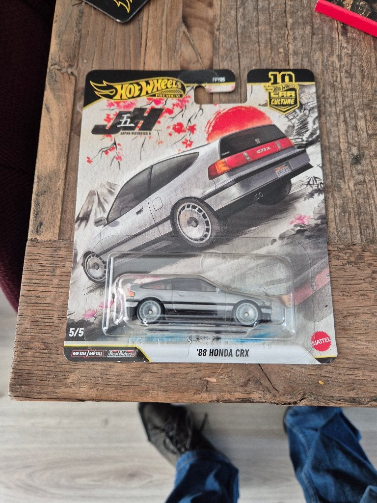 Hot Wheels Japan Historics 5 ´88 Honda CR-X, Ophalen of Verzenden, Nieuw, Auto