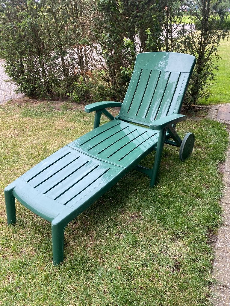 Ligbed voor in de tuin, Tuin en Terras, Ophalen, Gebruikt, Kunststof, Verstelbaar