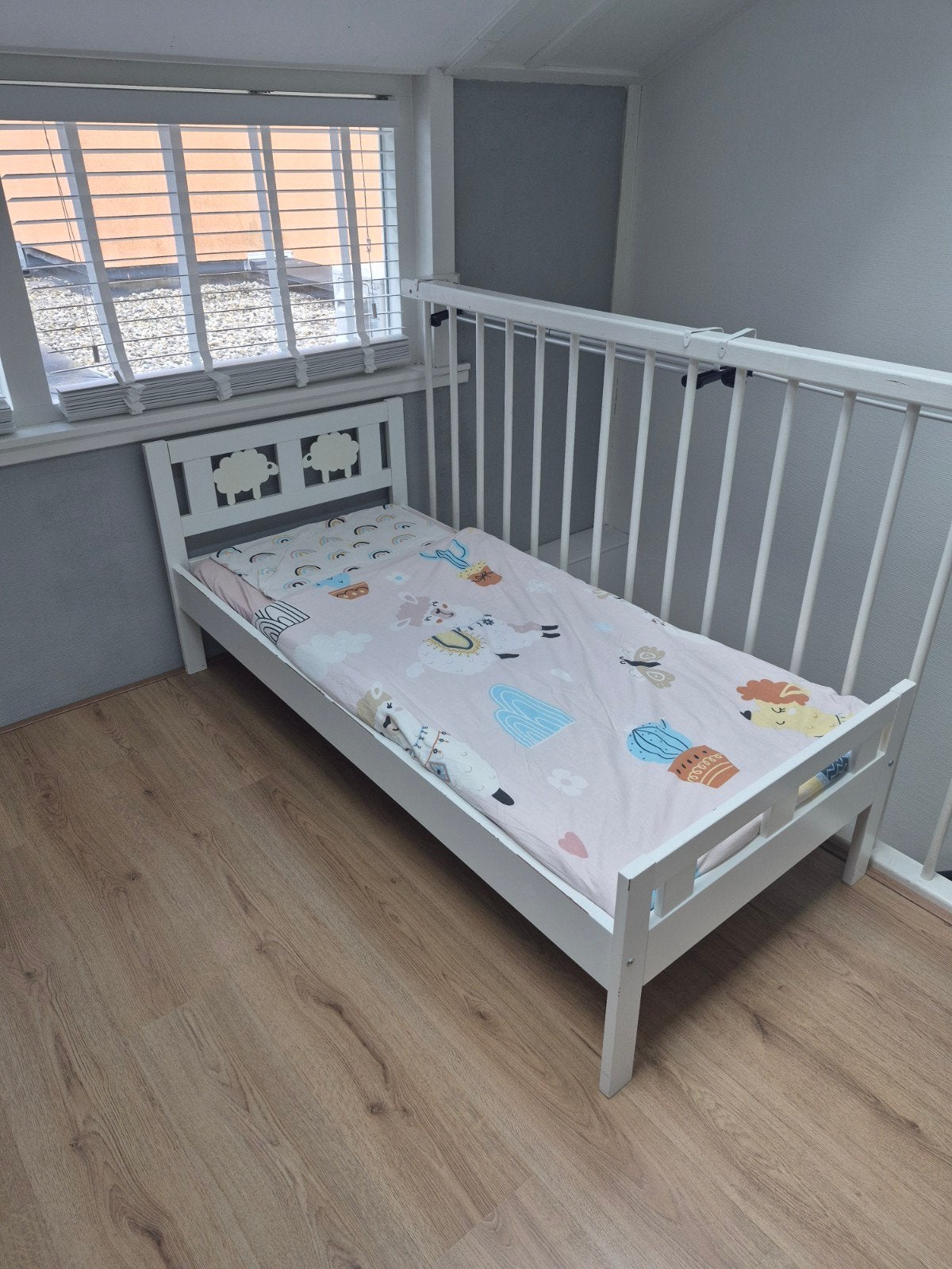 IKEA KRITTER peuterbed (70 x 160 cm) inclusief matras, Gebruikt, 70 tot 85 cm, 140 tot 160 cm, Ophalen