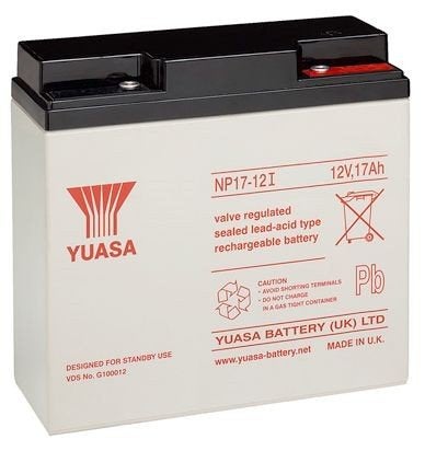 4x Yuasa Loodaccu NP17-12I 12V 17Ah - Oplaadbaar, Ophalen of Verzenden