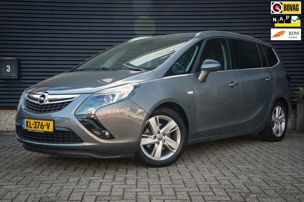 Opel Zafira Tourer 1.4 EcoFlex Blitz | Org NL | Leder | Clim, Auto's, Opel, Gebruikt, 4 cilinders, Lichtsensor, Bedrijf