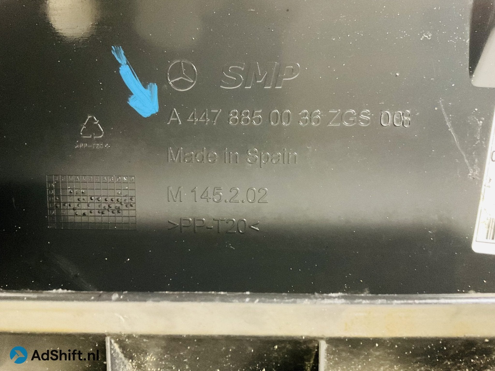 Onderplaat Mercedes V Klasse Viano W447 A4479850036 Bumperli