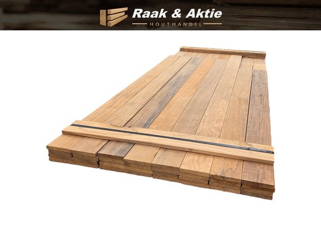 Hardhouten planken 1.8x11.5 cm - nr: HP228, Ophalen, Planken, Nieuw, Hardhout