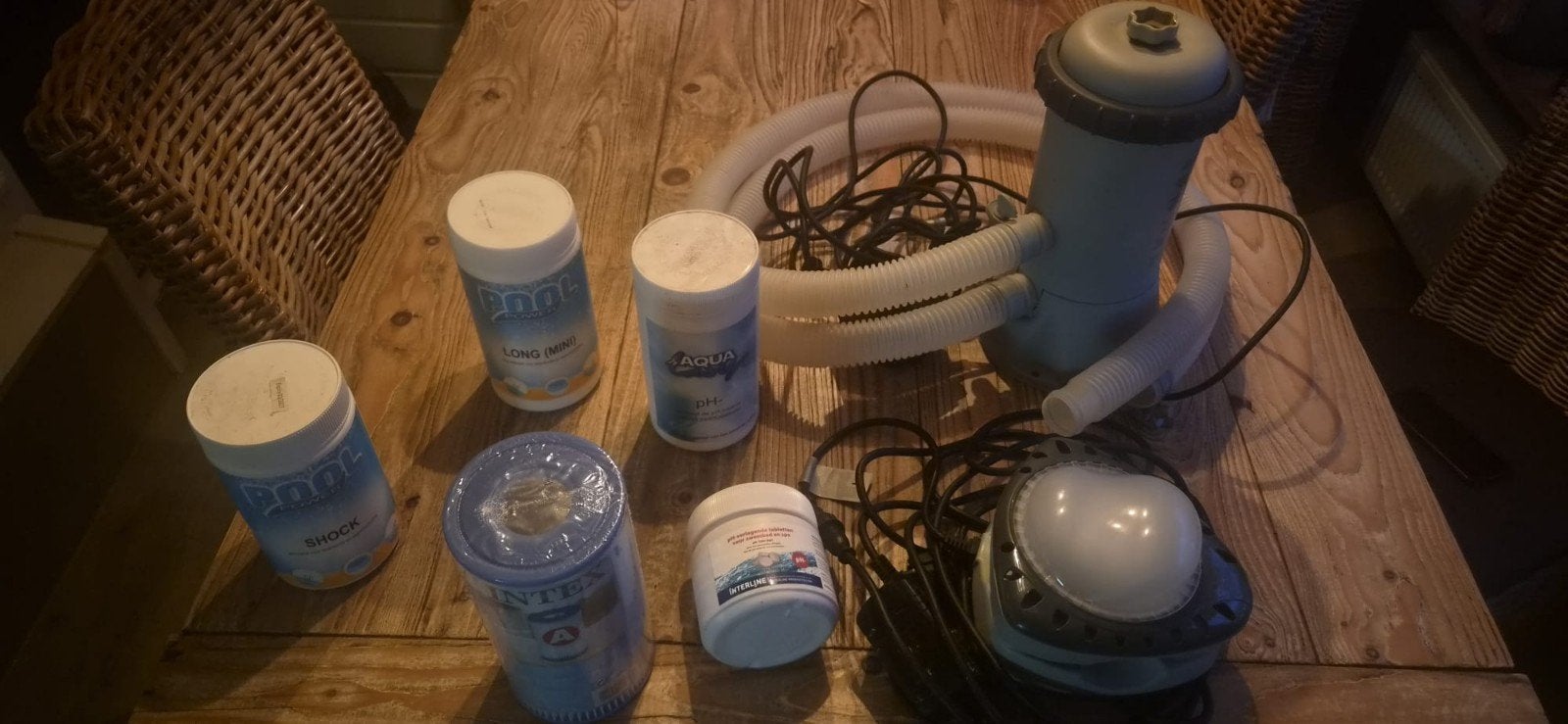INTEX Zwembadpomp, filter en reinigingsmiddelen, Ophalen, Gebruikt, Zwembadpomp