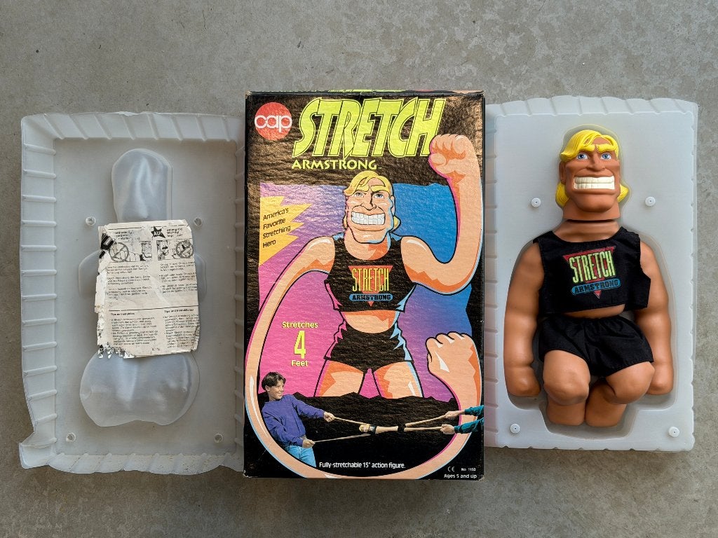 NIEUW Vintage CAP Toys Captain Armstrong Stretch Figuur, Verzamelen, Poppetjes en Figuurtjes, Ophalen, Nieuw