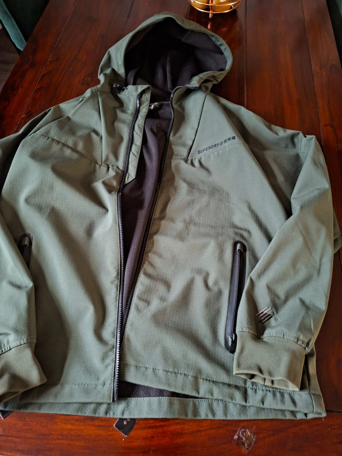 Superdry zomerjas - Groen, Kleding | Heren, Jassen | Zomer, Overige maten, Ophalen of Verzenden, Zo goed als nieuw, Groen