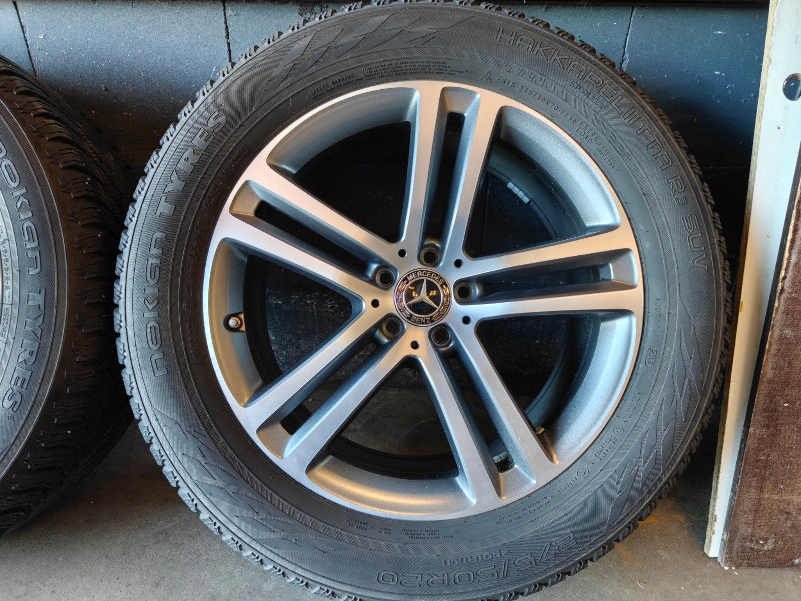 20" Originele Mercedes GLE V167 Winterset Nokian TPMS, Gebruikt, 275 mm, Banden en Velgen, Mercedes-Benz