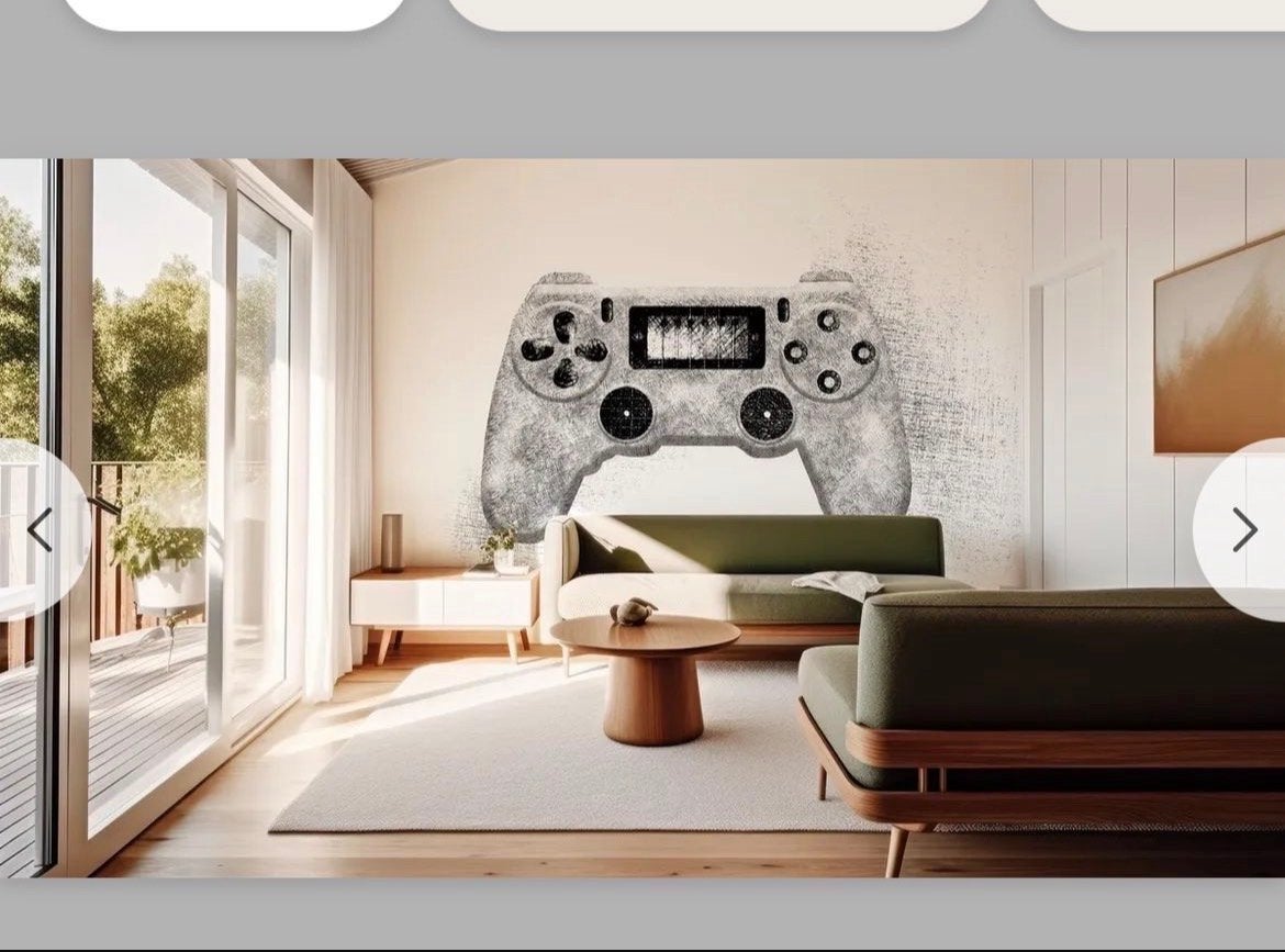 Nieuw Fotobehang Game Controller - Uniek Design voor Gamers, Huis en Inrichting, Stoffering | Behang, Ophalen of Verzenden, Minder dan 10 m²