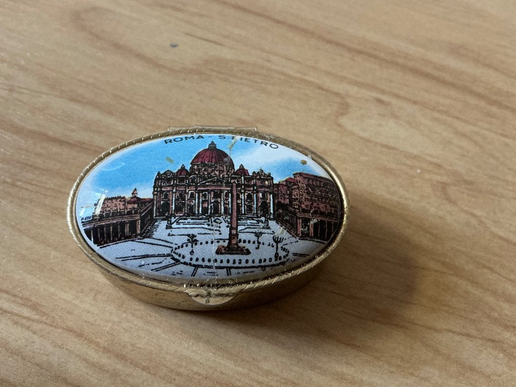 Pillendoosje "Rome", Ophalen of Verzenden, Zo goed als nieuw