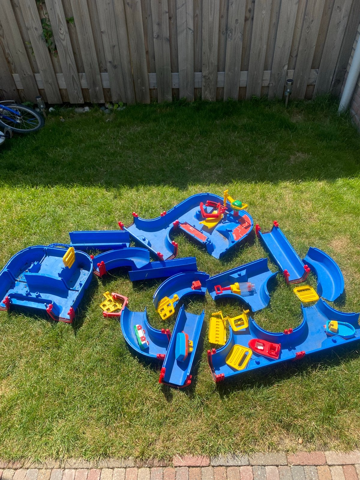 Grote Aquaplay waterbaan set met accessoires, Ophalen of Verzenden, Gebruikt