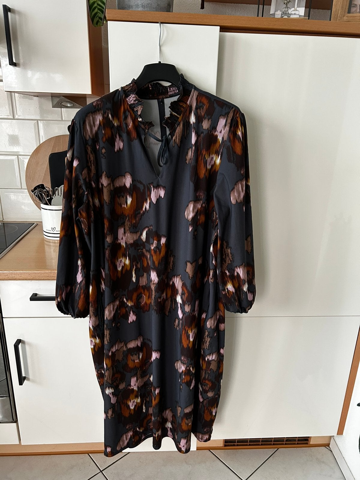 Plus basic jurk maat 52, Kleding | Dames, Ophalen of Verzenden, Zo goed als nieuw, Grijs, Jurk