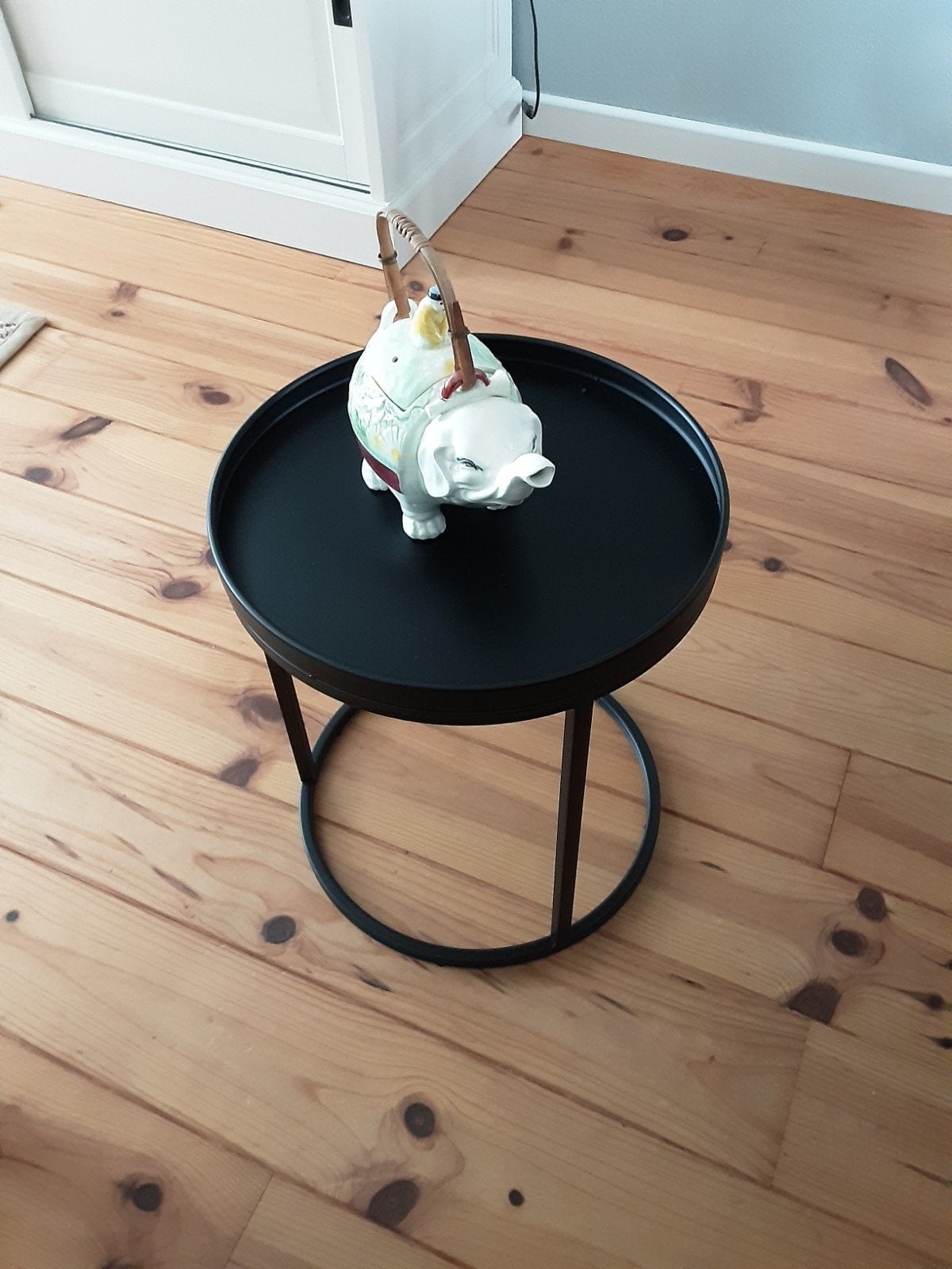 Te koop schattig oud thee potje zie de mooie kleuren, Ophalen, Rechthoekig, Minder dan 50 cm