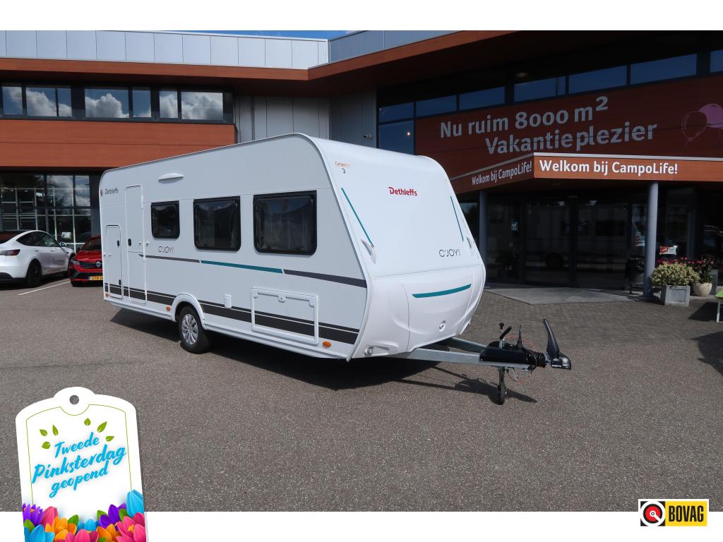 Dethleffs C'Joy 480 QLK ZGAN EN MET VOORTENT, Dwarsbed, Schokbreker, Dethleffs, Tot en met 6