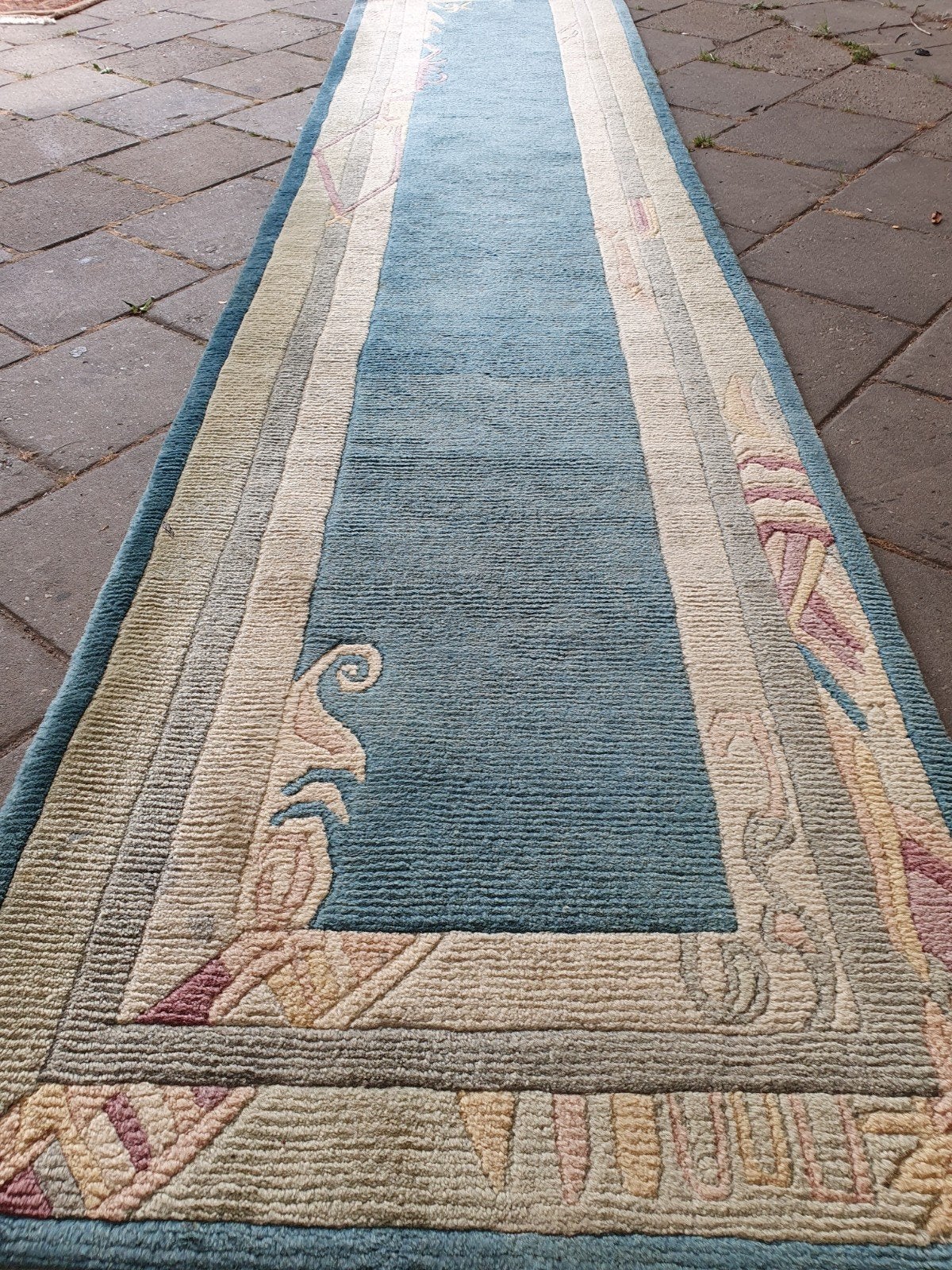 Perzische loper 320x74 cm., Huis en Inrichting, Gebruikt, Seventies, 200 cm of meer, Rechthoekig