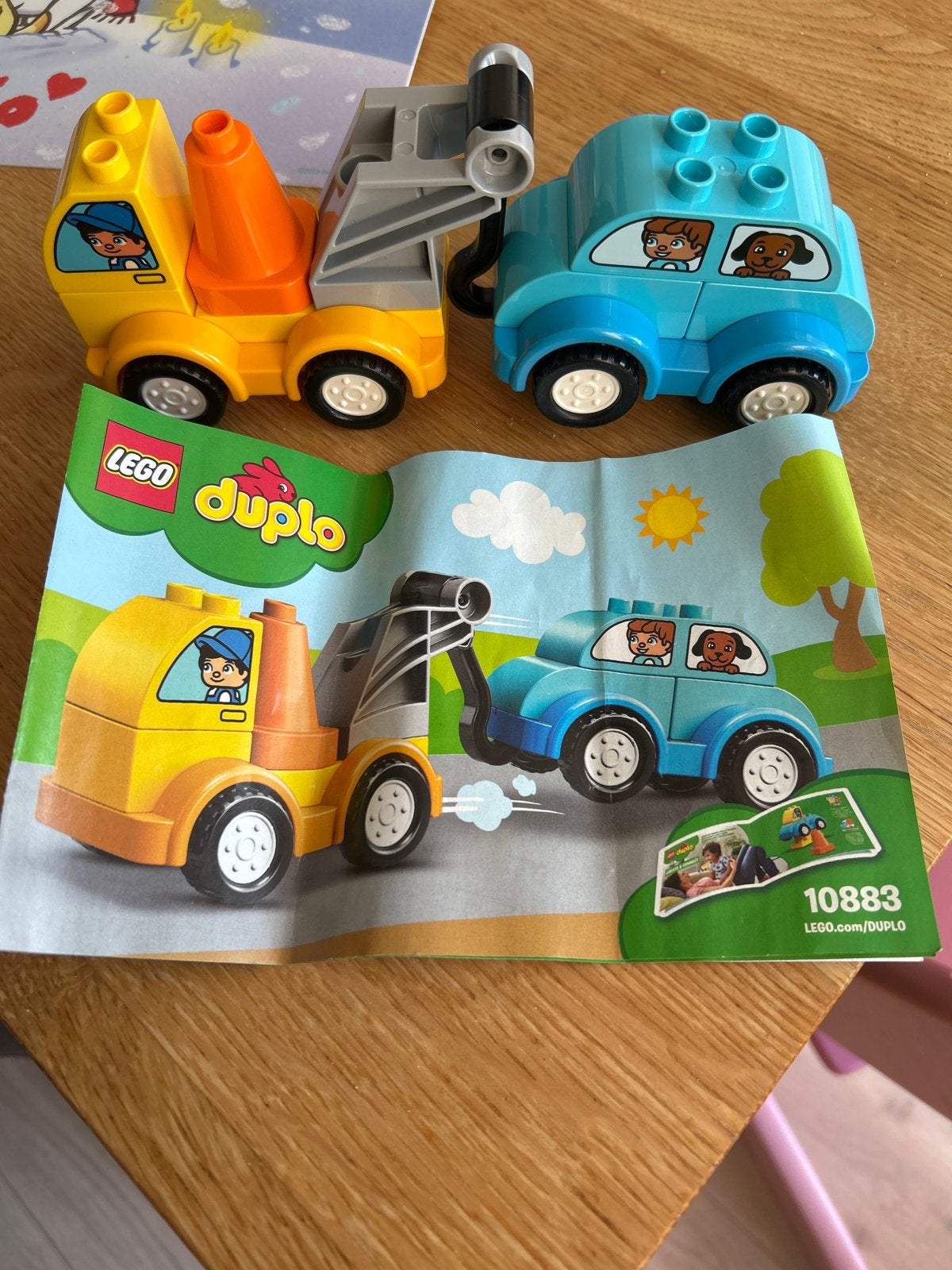 LEGO Duplo Takelwagen en Auto (10883), Gebruikt, Overige thema's, Ophalen of Verzenden, Compleet