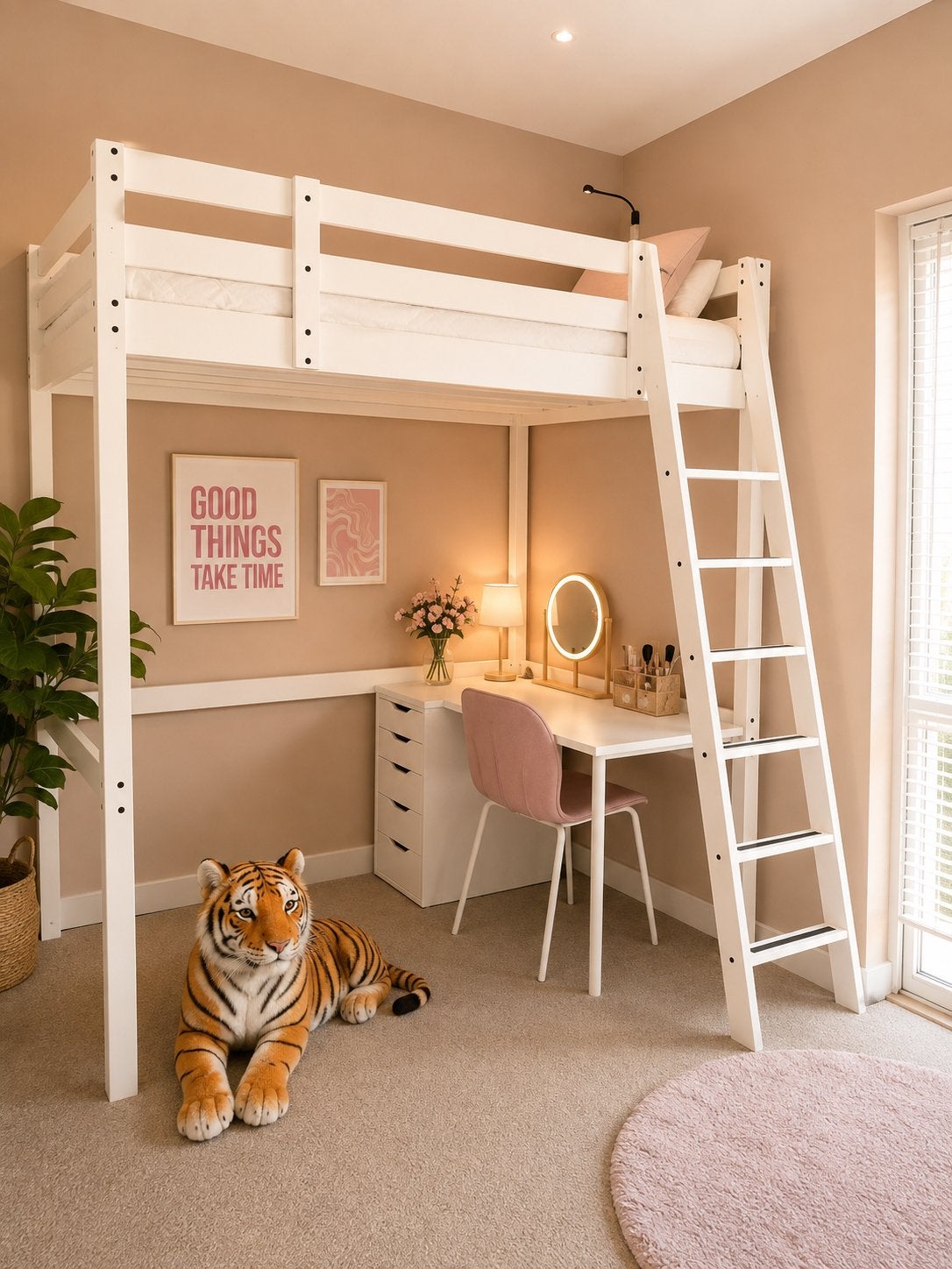 Ikea Hoogslaper, (excl. matras en bureau), Ophalen, Hoogslaper, Zo goed als nieuw, Twijfelaar