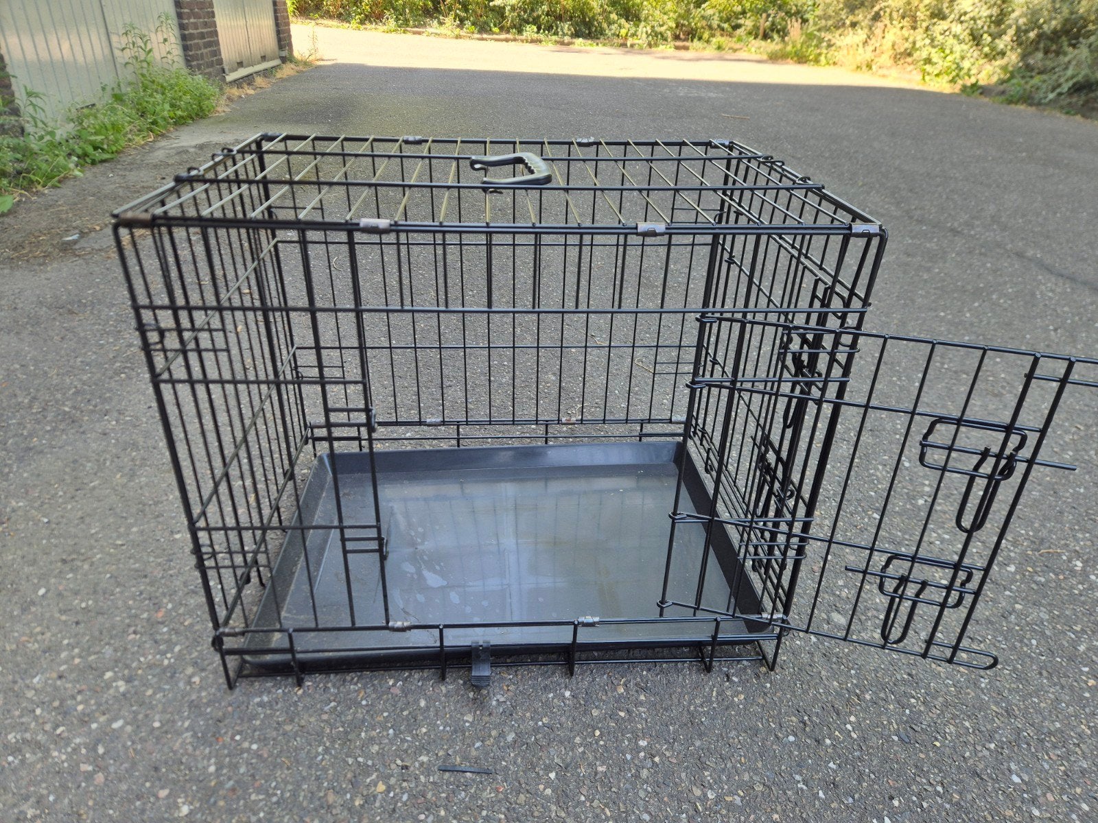Kleine zwarte bench, Ophalen, Zo goed als nieuw