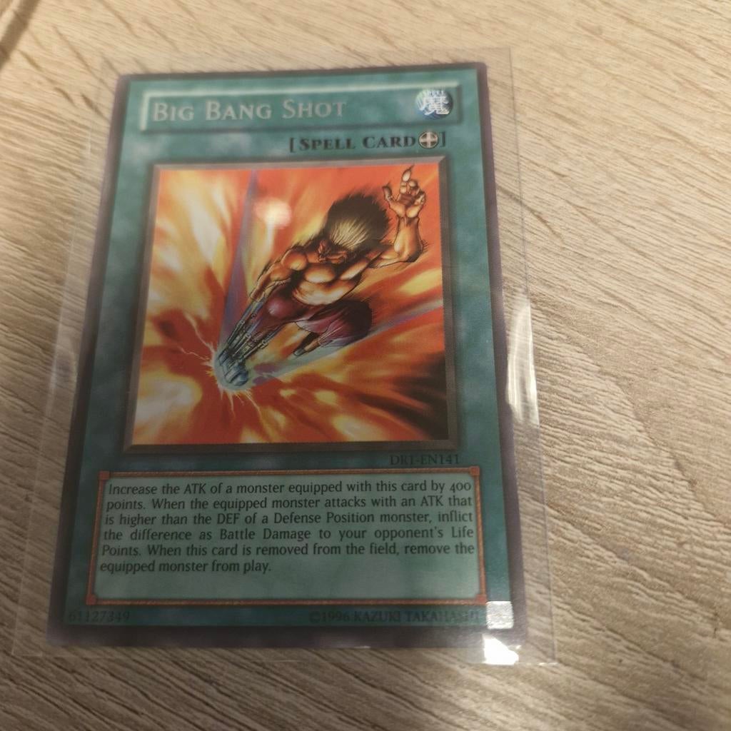 Yu-Gi-Oh! Big Bang Shot Spell Card DRE-EN141, Hobby en Vrije tijd, Ophalen of Verzenden, Gebruikt, Losse kaart