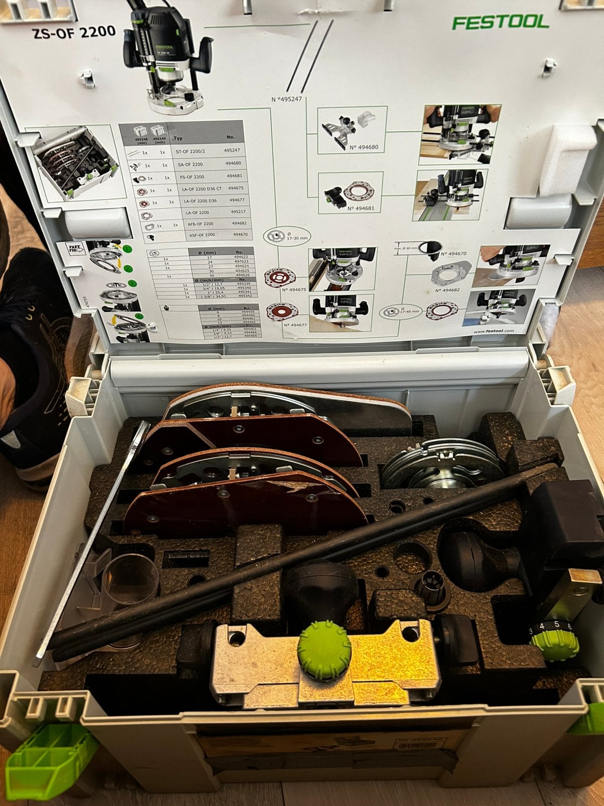 Festool ZS OF 2200 kit, Invalzaag, Ophalen of Verzenden, Zo goed als nieuw, 30 tot 70 mm