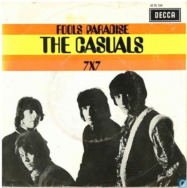 single vinyl  THE CASUALS – Fools Paradise (1969 - NL), Verzenden, Gebruikt