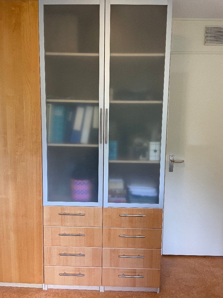 IKEA Pax 100 & 50 cm x 236 cm echt Berkenhout, Ophalen, Gebruikt, 200 cm of meer, IKEA berken