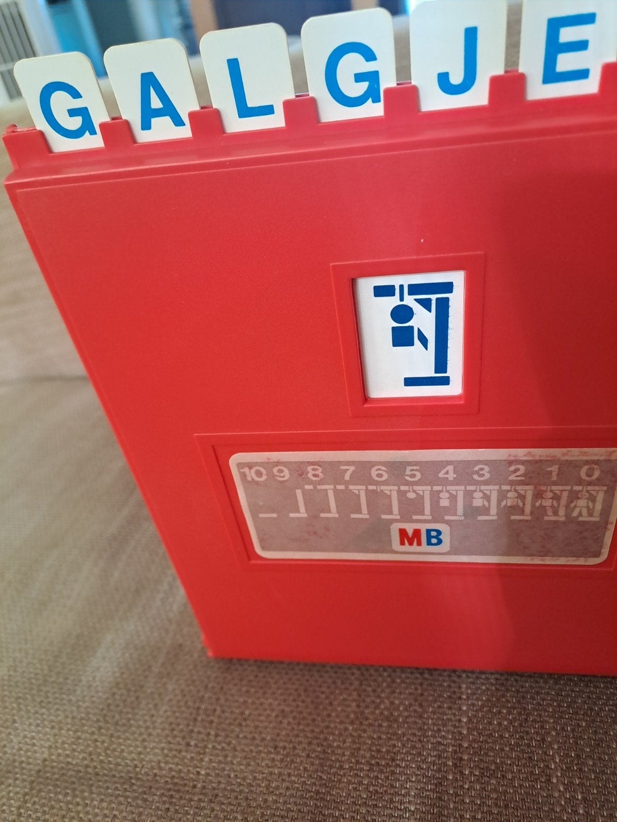 Galgje MB spel, Ophalen