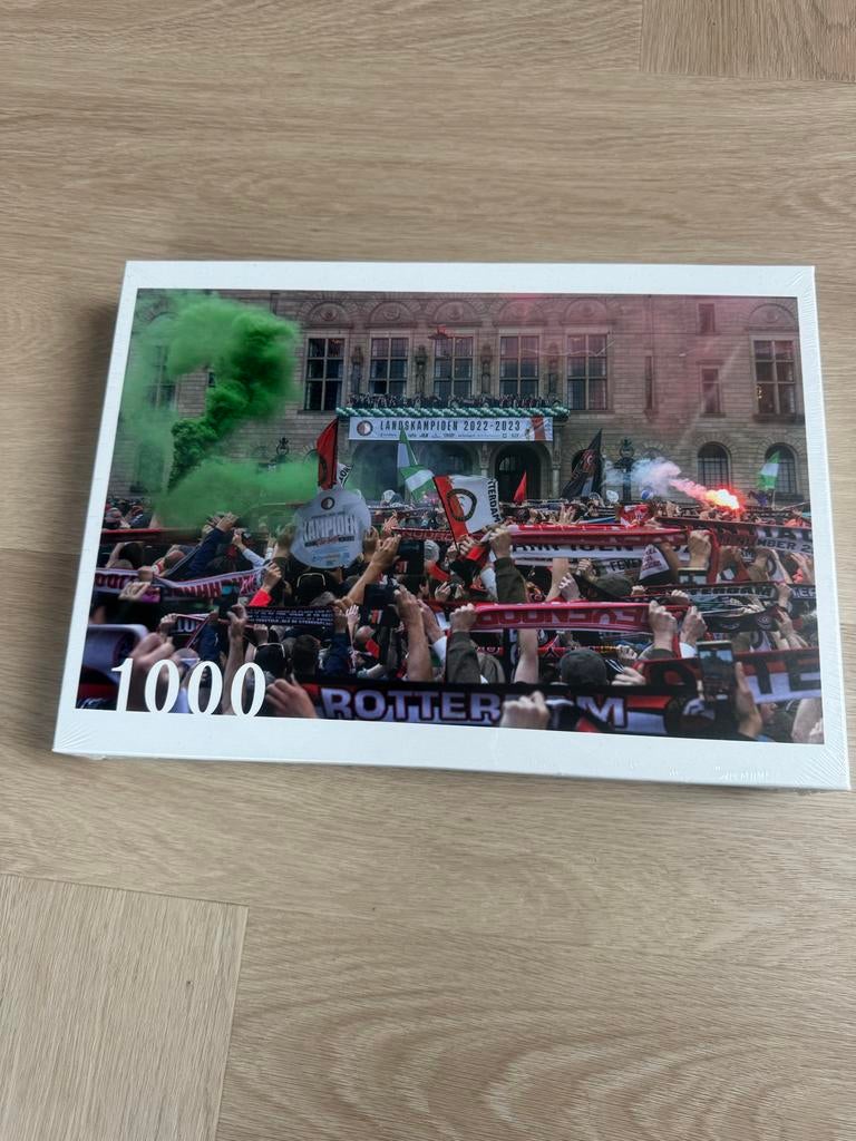 Feyenoord Landskampioen Puzzel - Nieuw in verpakking!, Ophalen of Verzenden, 500 t/m 1500 stukjes, Nieuw, Legpuzzel