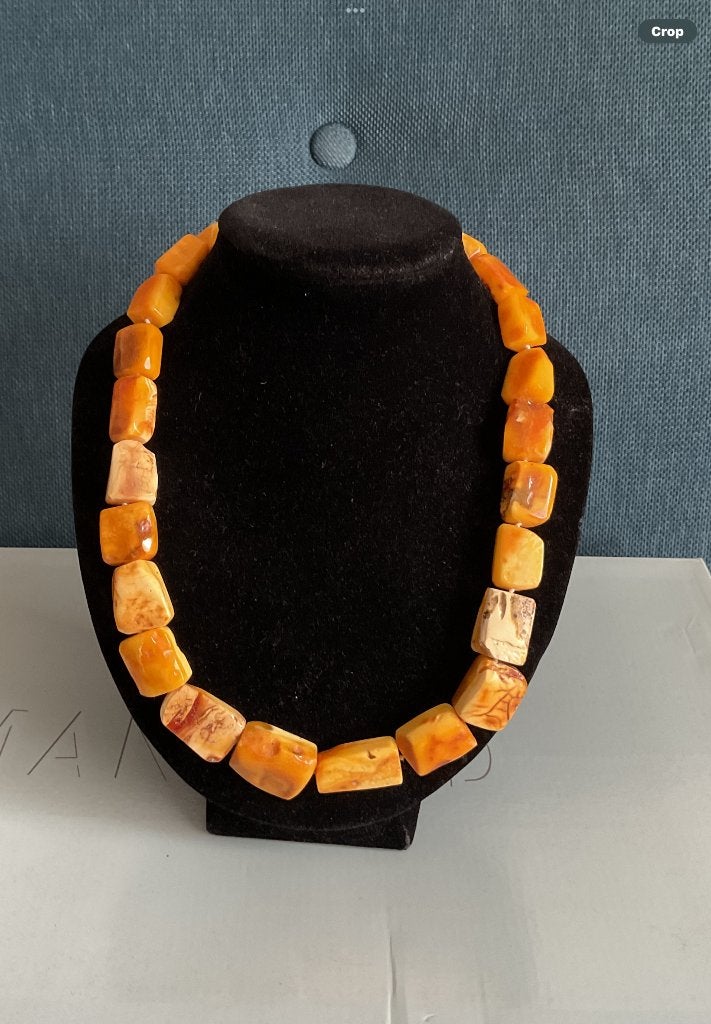 Barnsteen collier, Sieraden, Tassen en Uiterlijk, Antieke sieraden, Ophalen of Verzenden, Overige materialen, Ketting