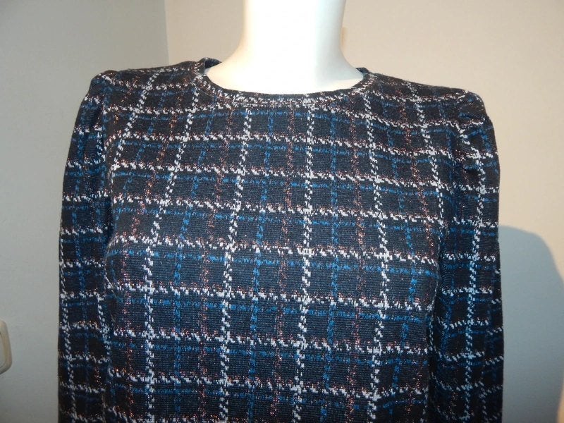Studio Anneloes truitje klein pofje mouw ruiten glitter S, Kleding | Dames, Studio Anneloes, Zo goed als nieuw, Lange mouw, Maat 36 (S)