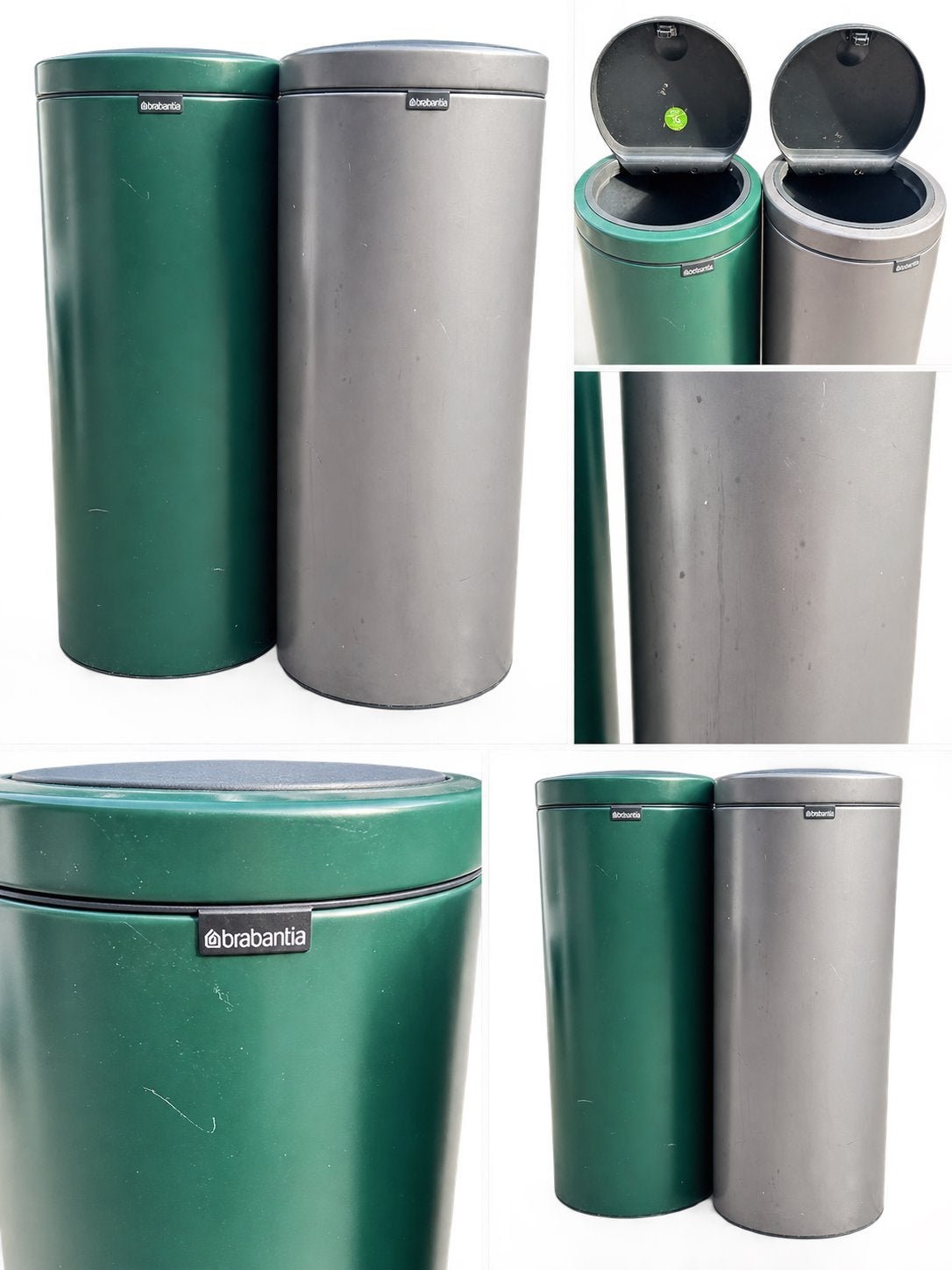 Brabantia Bo Touch Bin afvalemmers (2 stuks), Ophalen, Gebruikt, 30 tot 40 liter, 75 – 100