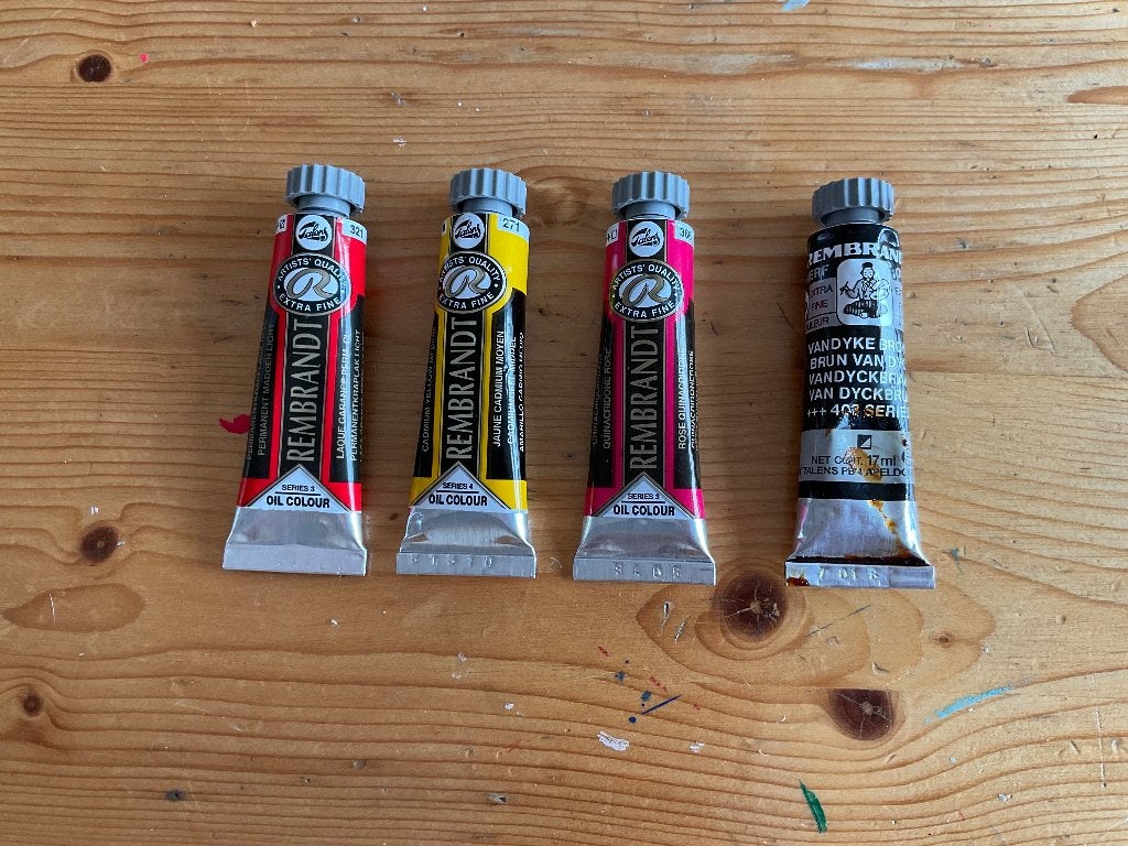 Olieverf Rembrandt Talens nieuw 4 tubes 15ml, Hobby en Vrije tijd, Ophalen of Verzenden, Nieuw, Olieverf