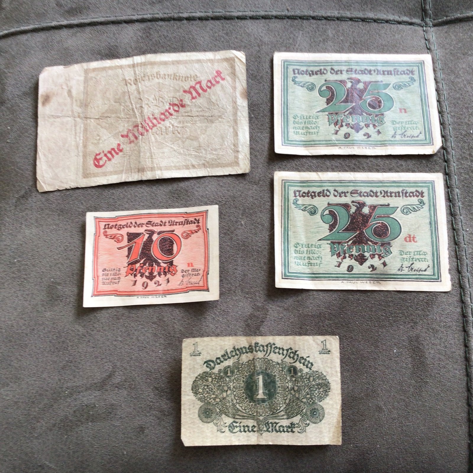 Duitse historische bankbiljetten - Notgeld en Reichsbanknote, Postzegels en Munten, Bankbiljetten | Europa | Niet-Eurobiljetten