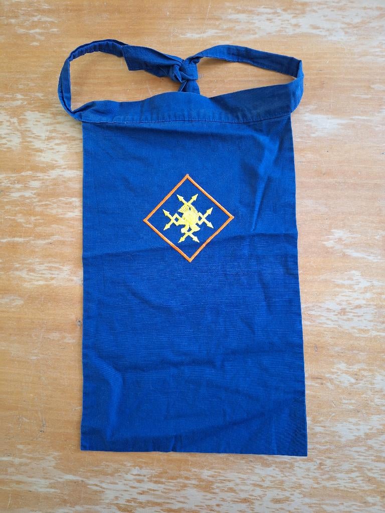 Halsdoek verbindingstroepen, Verzamelen, Militaria | Algemeen, Ophalen of Verzenden, Landmacht, Nederland, Embleem of Badge